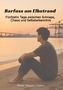 "Barfuss am Elbstrand. Fünfzehn Tage zwischen Schnaps, Chaos und Selbsterkenntnis. Peter Nissen-Hahn." Ein Mann sitzt am Strand, schaut aufs Wasser., Buch