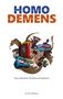 HOMO DEMENS, Texte zu Zeitenwende, Technokratie und Korporatismus. Bunte Collage mit Monitor, Polizist, Händen und Tieren., Buch