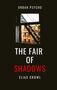 "Urban Psycho" und "The Fair of Shadows". Name "Elias Crowl". Blick aus Fenster auf Feuerleiter und Gebäude., Buch