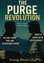 "The Purge Revolution" mit zwei schwarzen Silhouetten vor einer Kulisse aus Gebäuden und einem Turm. Text von Yeong Hwan Choi., Buch