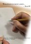 „Wir können es nicht lassen… - Band III“. Eine Hand schreibt mit einem Stift auf Papier., Buch