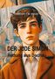 "Christoph T. M. Krause", "Der Jude Simon: Rettung aus Dachau". Illustration eines jungen Mannes mit braunen Haaren vor ornamentaler Kulisse., Buch