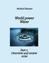 Text: Michael Ghanem, World power Water, Part 1: Overview and review 2026. 
Eine Abbildung zeigt einen Wassertropfen., Buch
