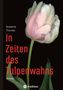 „In Zeiten des Tulpenwahns“ von Susanne Thomas; Roman. Eine rosa-weiße Tulpe vor schwarzem Hintergrund., Buch