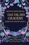 "Arthur Conan Doyle, Das Tal des Grauens, Sherlock Holmes Band 3." Bunte Illustration mit Sherlock-Holmes-Motiven., Buch