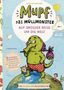 "Mupf das Müllmonster: Auf großer Reise um die Welt. Ab 4. 8 Mitmach-Geschichten zu Umweltschutz für Kita und Grundschule." Illustration eines grünen Monsters.