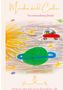 "Menka and Cookie", "Two extraordinary friends", "www.menkaundcookie.de". Illustration: Bunte Planeten, Sonne, Auto im All., Buch