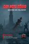 „Der Rote König: Aufstand der Verlorenen“, „Dirk Carolus, Noir Crime Hamburg“, rote Schachfigur vor Hamburger Wahrzeichen., Buch