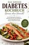 "Das große Diabetes Kochbuch. Genuss ohne Verzicht. Teller mit Lachs, Zucchini, Paprika und Brokkoli.", Buch