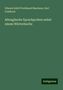 Edward Adolf Ferdinand Maetzner: Maetzner, E: Altenglische Sprachproben nebst einem Wörterbuc, Buch