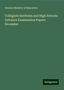 Ontario Ministry of Education: Education, O: Collegiate Institutes and High Schools: Entran, Buch