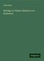 Fedor Bech: Beiträge zu Vilmars Idioticon von Kurhessen, Buch