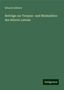 Eduard Lübbert: Lübbert, E: Beiträge zur Tempus- und Moduslehre des älteren, Buch