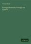 Herman Riegel: Kunstgeschichtliche Vorträge und Aufsätze, Buch