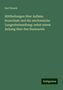 Karl Stoerk: Mittheilungen über Asthma bronchiale und die mechanische Lungenbehandlung: nebst einem Anhang über den Hustenreiz, Buch