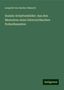 Leopold von Sacher-Masoch: Sacher-Masoch, L: Soziale Schattenbilder: Aus den Memoiren e, Buch