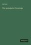 Ami Boué: Über geologische Chronologie, Buch