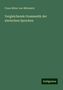 Franz Ritter Von Miklosich: Vergleichende Grammatik der slavischen Sprachen, Buch