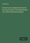 Rudolf Benz: Entwurf eines Strafgesetzbuches für den Kanton Zürich, mit begründenden und erläuternden Bemerkungen, Buch