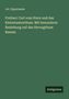 Jul. Oppermann: Freiherr Carl vom Stein und das Kleinstaatenthum: Mit besonderer Beziehung ouf das Herzogthum Rassan, Buch