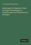 Carl Friedrich Richard Föster: Beziehungen der Allgemein-Leiden und Organ-Erkrankungen zu Veränderungen und Krankheiten des Sehorgans, Buch