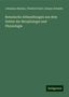 Johannes Reinke: Botanische Abhandlungen aus dem Gebiet der Morphologie und Physiologie, Buch