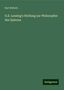 Karl Rehorn: Rehorn, K: G.E. Lessing's Stellung zur Philosophie des Spino, Buch