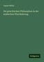 August Müller: Die griechischen Philosophen in der arabischen Überlieferung, Buch