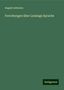 August Lehmann: Forschungen über Lessings Sprache, Buch