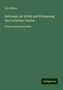 Joh. Müller: Müller, J: Beitraege zur Kritik und Erklaerung des Cornelius, Buch