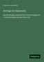 Theodor Von Sickel: Beiträge zur Diplomatik, Buch