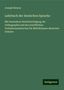 Joseph Renner: Renner, J: Lehrbuch der deutschen Sprache, Buch