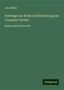 Joh. Müller: Müller, J: Beitraege zur Kritik und Erklaerung des Cornelius, Buch