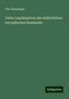 Otto Staudinger: Ueber Lepidopteren des südöstlichen europäischen Russlands, Buch