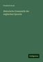 Friedrich Koch: Historische Grammatik der englischen Sprache, Buch