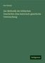 Karl Knoke: Zur Methodik der biblischen Geschichte: Eine historisch-genetische Untersuchung, Buch