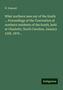 N. Dumont: What northern men say of the South ... Proceedings of the Convention of northern residents of the South, held at Charlotte, North Carolina, January 15th, 1879 .., Buch