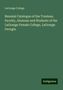 Lagrange College: Biennial Catalogue of the Trustees, Faculty, Alumnae and Students of the LaGrange Female College, LaGrange Georgia., Buch