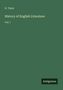 H. Taine: History of English Literature, Buch, Buch