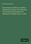 Samuel Dana Horton: The monetary situation: an address delivered by request of the American Social Science Association at its meeting in Cincinnati, May 21, 1878, Buch