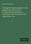 Daniel Johnson Pratt: The Regents' questions,1866 to 1878. Being the questions for the preliminary examinations for admission to the University of the state of New York, Buch