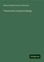 Edward Williams Byron Nicholson: Transactions and proceedings, Buch