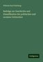 Wilhelm Emil Wahlberg: Beiträge zur Geschichte und Klassifikation der politischen und socialen Verbrechen, Buch