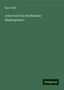 Max Wolff: Wolff, M: John Ford: Ein Nachahmer Shakespeare's, Buch