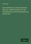 Franz Ratte: Ratte, F: Zum Andenken an Joseph Constantin Passerat, weilan, Buch