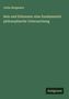 Julius Bergmann: Sein und Erkennen: eine fundamental philosophische Untersuchung, Buch