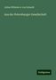 Julius Wilhelm A. von Eckardt: Aus der Petersburger Gesellschaft, Buch