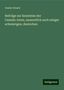 Gustav Kraatz: Beiträge zur Kenntniss der Cassida¿Arten, namentlich auch einiger schwierigen, deutschen, Buch