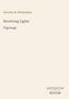 Text: „Dorothy M. Richardson, Revolving Lights, Pilgrimage, ANTIQUUM, NOVUM“. Einfache, klare Gestaltung auf beigem Hintergrund., Buch