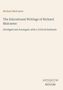 Text: "Richard Mulcaster. The Educational Writings of Richard Mulcaster. Abridged and Arranged, with a Critical Estimate." Unten rechts "ANTIQUM NOVUM". Heller Hintergrund., Buch